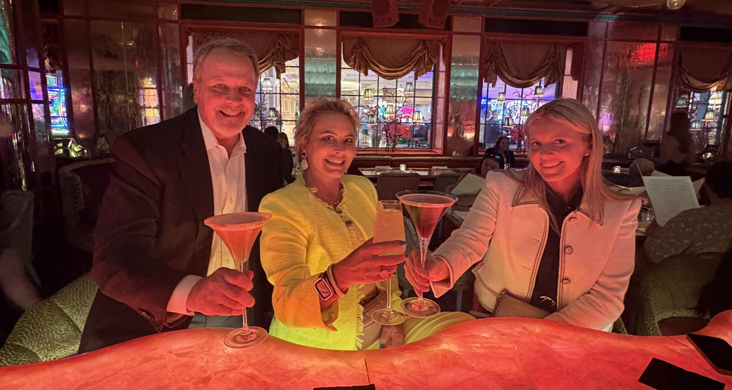 Zink Hospitality team at their quarterly meeting at a restaurant