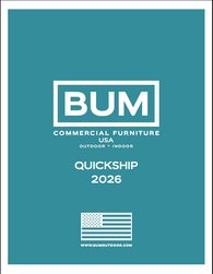BUM Commercial Furniture 2026 Quick Ship Catalog cover